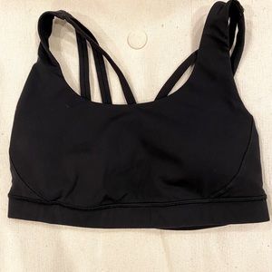 Lululemon Energy Bra in Black Size 8